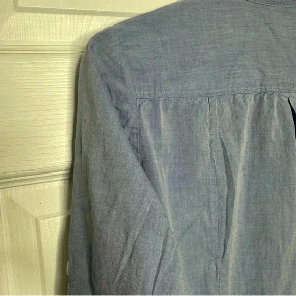 H&M Tunic Shirt Collared Blue Size 8 - Picture 15 of 16